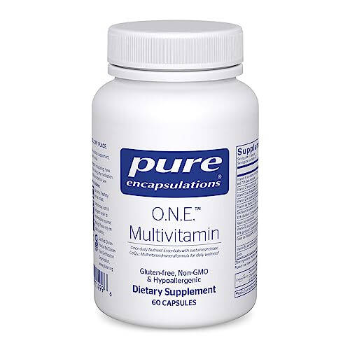 Pure Encapsulations O.N.E. Multivitamin - Once Daily Multivitamin with Antioxidant Complex Metafolin, CoQ10, and Lutein to Support Vision, Cognitive Function, and Cellular Health* - 60 Capsules - 1