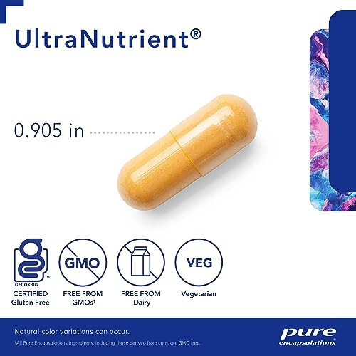 Pure Encapsulations UltraNutrient - Mineraller & Multivitaminler - Karaciğer ve Kalp Sağlığını Destekler* - Antioksidanlar İçin Takviye - C Vitamini, CoQ10 ve Daha Fazlası ile - Glutensiz - 360 Kapsül - 3