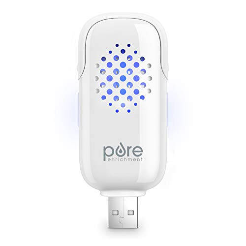 Pure Enrichment PureSpa USB Shaxsi Aroma Diffuzori - Ko'chma, BPAsiz Essensial Yog' Difuzori 3 ta Aromaterapi To'ldirish Pedi bilan - Avtomobil, Kompyuter va Sayohat uchun Ideal - 1