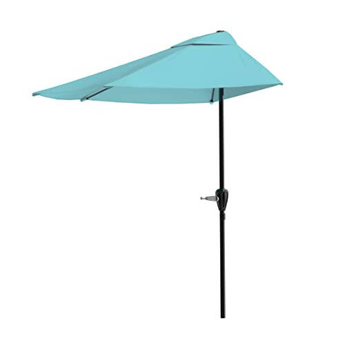 Pure Garden 9 Ft Semicircle Patio Umbrella - 1