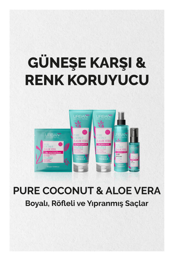 Pure Hindistan Cevizi & Aloe Vera Boyalı Saçlara Özel Renk Koruyucu Duş Öncesi Maske - 50ml - vegan - 6