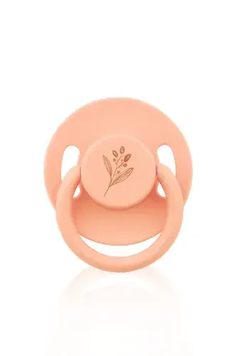 Pure Round-Tip Rubber Pacifier No: 1 - Cream - 1