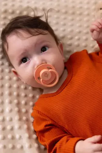 Pure Round-Tip Rubber Pacifier No: 1 - Cream - 5