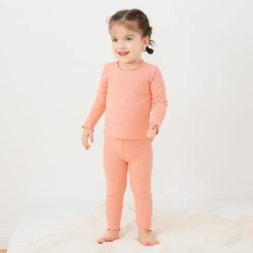 pureborn Baby Pajamas Set Pjs - Kids Toddler Boy Girl Short Long Sleeve Snug Fit Sleepwear 2pcs 18M-7Y - 2