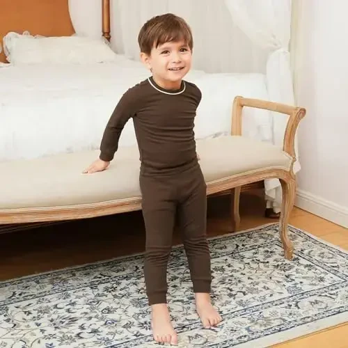 pureborn Baby Pajamas Set Pjs - Kids Toddler Boy Girl Short Long Sleeve Snug Fit Sleepwear 2pcs 18M-7Y - 4