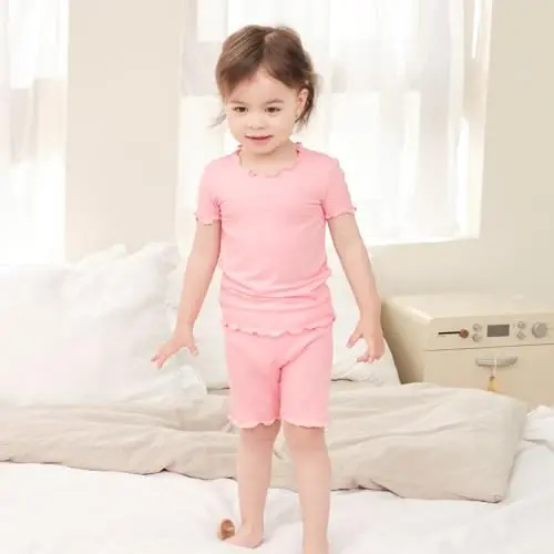 pureborn Baby Pajamas Set Pjs - Kids Toddler Boy Girl Short Long Sleeve Snug Fit Sleepwear 2pcs 18M-7Y - 2