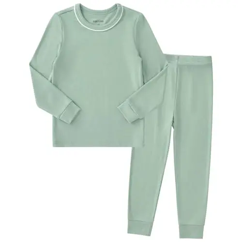 pureborn Baby Pajamas Set Pjs - Kids Toddler Boy Girl Short Long Sleeve Snug Fit Sleepwear 2pcs 18M-7Y - 1