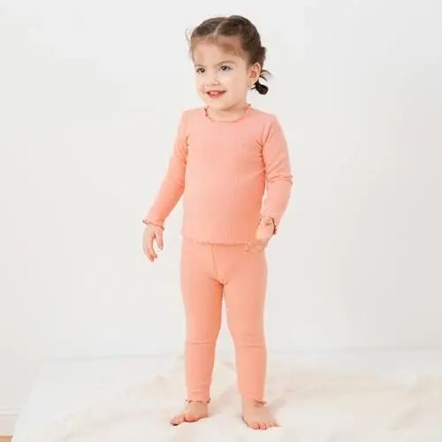 pureborn Baby Pajamas Set Toddler Snug Fit Cotton Sleepwear 2pcs 12M-7Y | Buttery soft, silky smooth, breathable, lightweight, ruffled cuffs, snug fit, gentle on skin - pureborn (1)