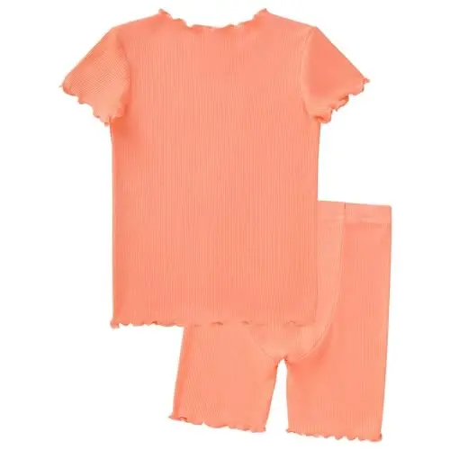 pureborn Baby Pajamas Set Toddler Snug Fit Cotton Sleepwear 2pcs 12M-7Y | Buttery soft, silky smooth, breathable, lightweight, ruffled cuffs, snug fit, gentle on skin - 5