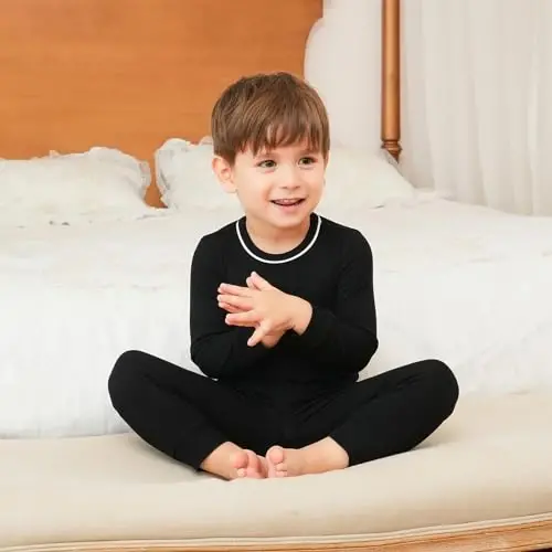 pureborn Baby Pajamas Set Toddler Snug Fit Cotton Sleepwear 2pcs 12M-7Y | Buttery soft, silky smooth, breathable, lightweight, ruffled cuffs, snug fit, gentle on skin - 4