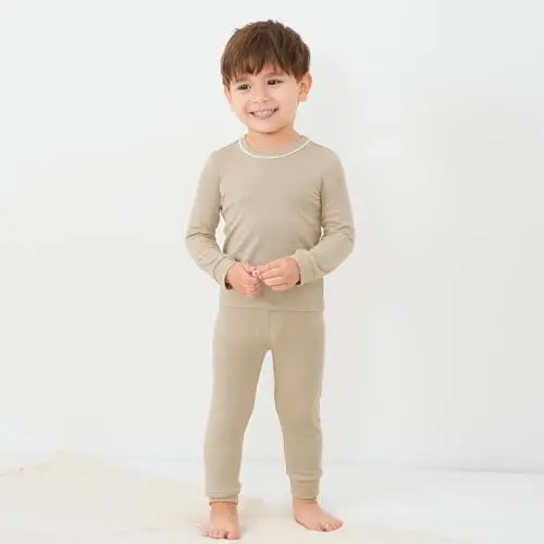 pureborn Baby Pajamas Set Pjs - Kids Toddler Boy Girl Short Long Sleeve Snug Fit Sleepwear 2pcs 18M-7Y - PUREBORN (1)