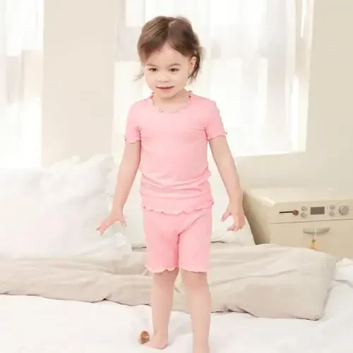 pureborn Baby Pajamas Set Pjs - Kids Toddler Boy Girl Short Long Sleeve Snug Fit Sleepwear 2pcs 18M-7Y - PUREBORN (1)