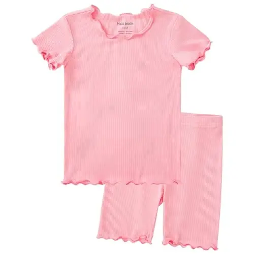 pureborn Baby Pajamas Set Pjs - Kids Toddler Boy Girl Short Long Sleeve Snug Fit Sleepwear 2pcs 18M-7Y 