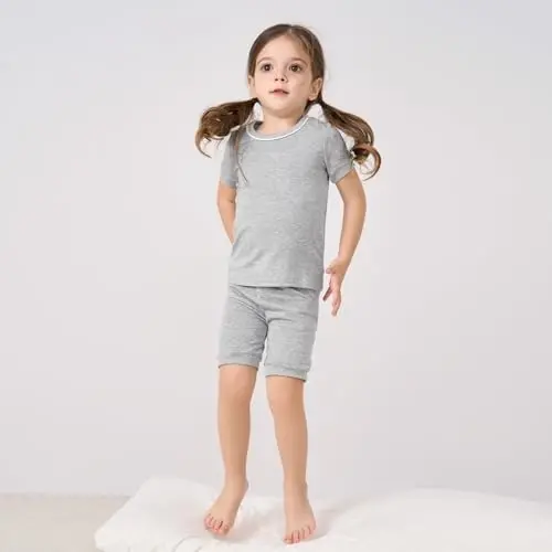 pureborn Baby Pajamas Set Pjs - Kids Toddler Boy Girl Short Long Sleeve Snug Fit Sleepwear 2pcs 18M-7Y - 3