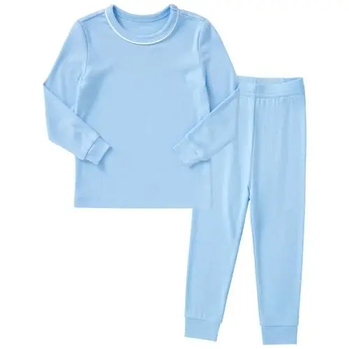 pureborn Bebek Pijama Takımı - Çocuklar Küçük Çocuk Erkek Kız Kısa Uzun Kollu Dar Kesim Pijama 2'li 18 Ay-7 Yaş 