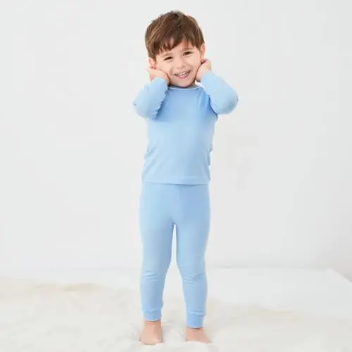 pureborn Baby Pajamas Set Pjs - Kids Toddler Boy Girl Short Long Sleeve Snug Fit Sleepwear 2pcs 18M-7Y - PUREBORN (1)