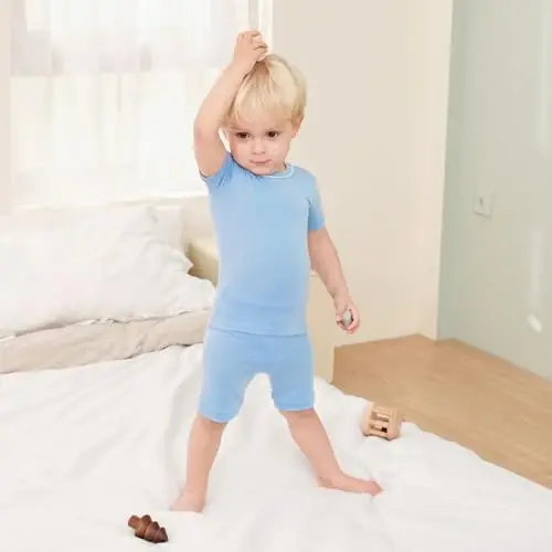 pureborn Baby Pajamas Set Pjs - Kids Toddler Boy Girl Short Long Sleeve Snug Fit Sleepwear 2pcs 18M-7Y - 2