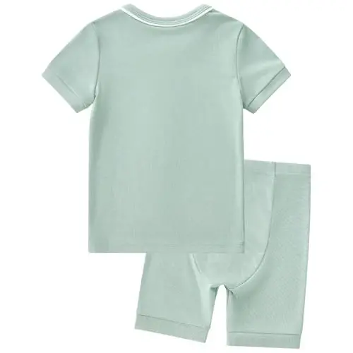 pureborn Bebek Pijama Takımı Pjs - Çocuk Küçük Çocuk Erkek Kız Kısa Uzun Kollu Dar Kesim Uyku Giyim 2'li 18 Ay-7 Yaş - 2