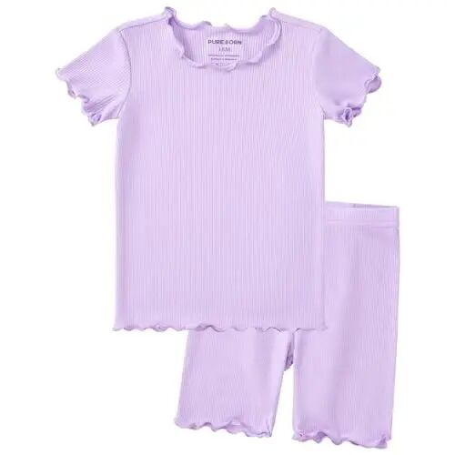 pureborn Bebek Pijama Takımı Pjs - Çocuk Küçük Çocuk Erkek Kız Kısa Uzun Kollu Dar Kesim Uyku Giyim 2'li 18 Ay-7 Yaş - PUREBORN