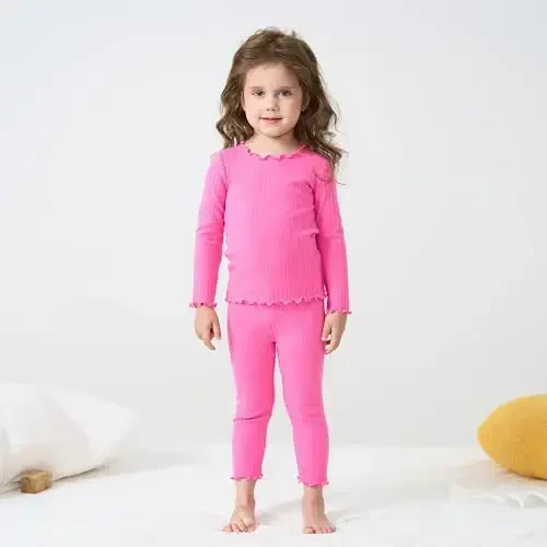 pureborn Baby Pajamas Set Pjs - Kids Toddler Boy Girl Short Long Sleeve Snug Fit Sleepwear 2pcs 18M-7Y - 2