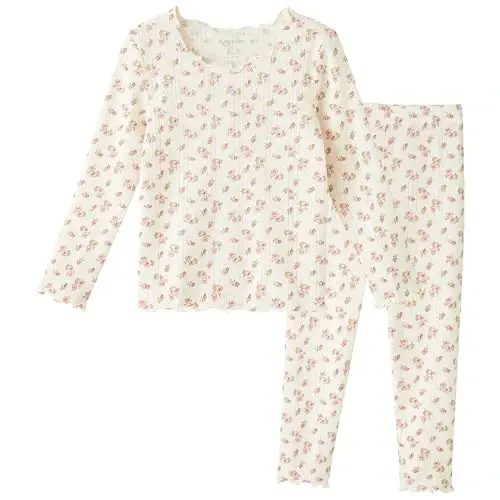 pureborn Bebek Pijama Takımı Pjs - Çocuk Küçük Çocuk Erkek Kız Kısa Uzun Kollu Dar Kesim Uyku Giysileri 2'li 18 Ay-7 Yaş 