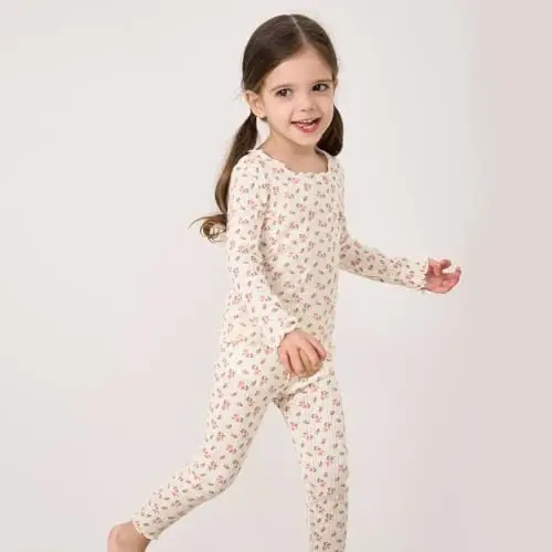 pureborn Baby Pajamas Set Pjs - Kids Toddler Boy Girl Short Long Sleeve Snug Fit Sleepwear 2pcs 18M-7Y - 4