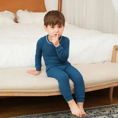 pureborn Baby Pajamas Set Pjs - Kids Toddler Boy Girl Short Long Sleeve Snug Fit Sleepwear 2pcs 18M-7Y - 3