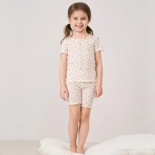 pureborn Baby Pajamas Set Pjs - Kids Toddler Boy Girl Short Long Sleeve Snug Fit Sleepwear 2pcs 18M-7Y - PUREBORN (1)