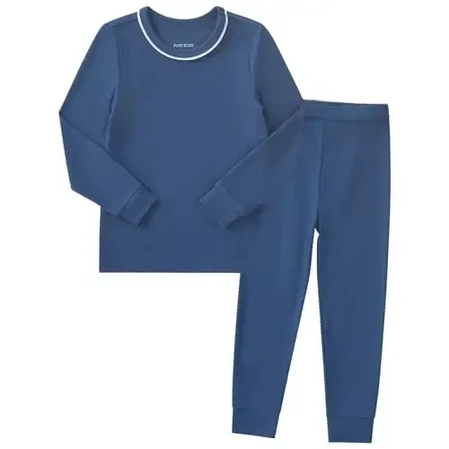 pureborn Baby Pajamas Set Pjs - Kids Toddler Boy Girl Short Long Sleeve Snug Fit Sleepwear 2pcs 18M-7Y - PUREBORN