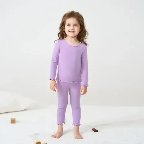 pureborn Baby Pajamas Set Pjs - Kids Toddler Boy Girl Short Long Sleeve Snug Fit Sleepwear 2pcs 18M-7Y - 2