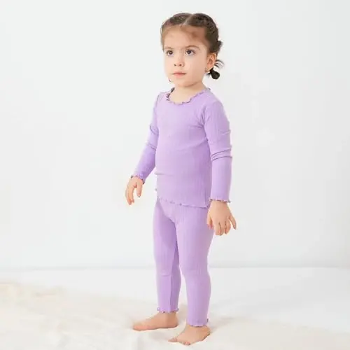 pureborn Baby Pajamas Set Pjs - Kids Toddler Boy Girl Short Long Sleeve Snug Fit Sleepwear 2pcs 18M-7Y - 2