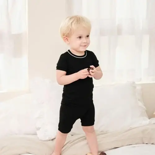 pureborn Baby Pajamas Set Toddler Snug Fit Cotton Sleepwear 2pcs 12M-7Y | Buttery soft, silky smooth, breathable, lightweight, ruffled cuffs, snug fit, gentle on skin - 2