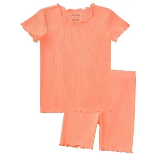 pureborn Baby Pajamas Set Toddler Snug Fit Cotton Sleepwear 2pcs 12M-7Y | Buttery soft, silky smooth, breathable, lightweight, ruffled cuffs, snug fit, gentle on skin 