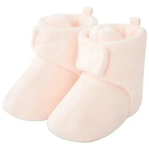 pureborn Unisex Baby Boy Girl Fleece Cozy Booties Warm Infant Shoes - 3