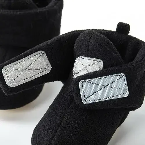 pureborn Unisex Baby Boy Girl Fleece Cozy Booties Warm Infant Shoes - 6
