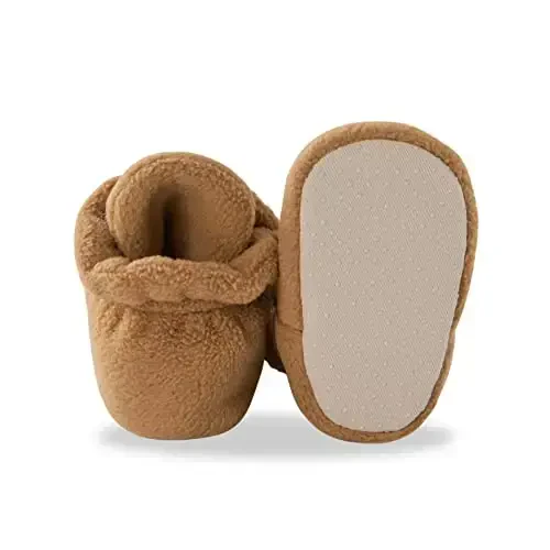 pureborn Unisex Baby Boy Girl Fleece Cozy Booties Warm Infant Shoes - 2
