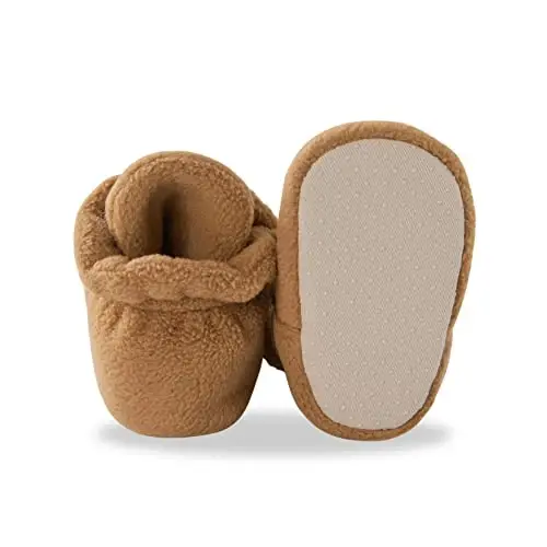 pureborn Unisex Baby Boy Girl Fleece Cozy Booties Warm Infant Shoes - 2