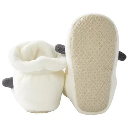 pureborn Unisex Baby Boy Girl Fleece Cozy Booties Warm Infant Shoes - 3