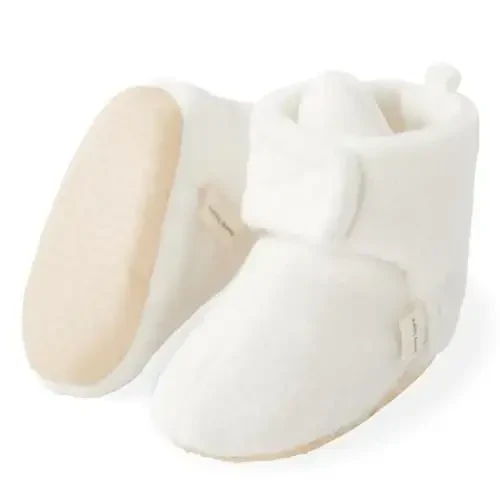 pureborn Unisex Baby Boy Girl Fleece Cozy Booties Warm Infant Shoes - 1