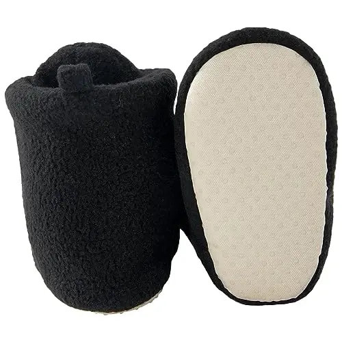 pureborn Unisex Baby Boy Girl Fleece Cozy Booties Warm Infant Shoes - 4