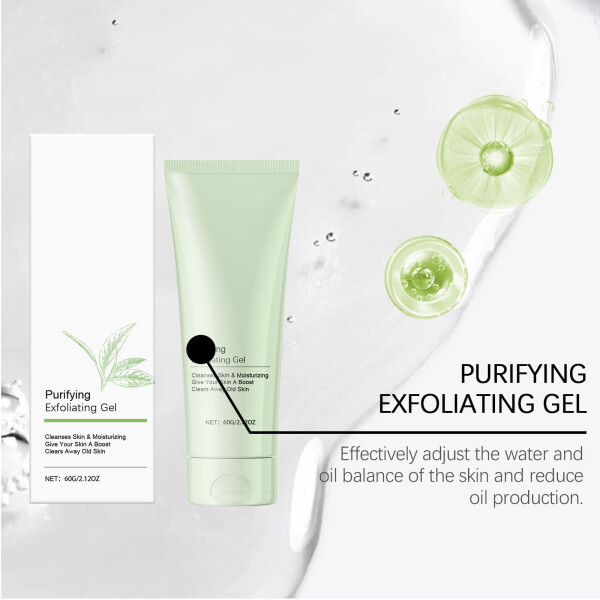 Purifying Exfoliating Gel Exfoliating Gel Exfoliating Scrub Exfoliation For Skin Care Facial Exfoliator Cleanser Deep Cleansing Face And Body Exfoliating Scrub Gel 60ml Owned Products Skin Roller - 9