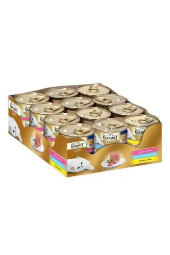 Purina Gold Mixed Cat Canned Food 85gr X 24 Pack - GOURMET (1)