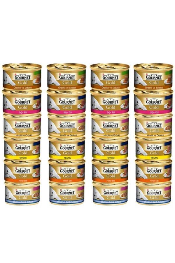 Purina Gold Mixed Cat Canned Food 85gr X 24 Pack - 1