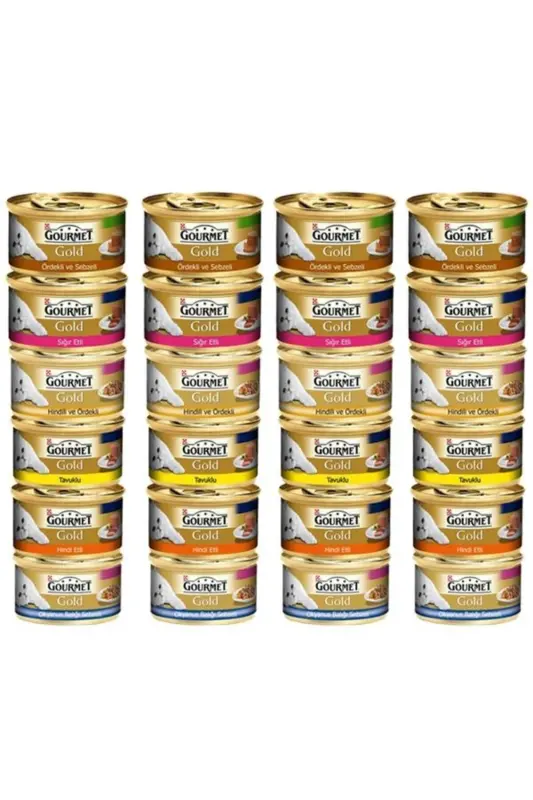 Purina Gold Mixed Cat Canned Food 85gr X 24 Pack - GOURMET