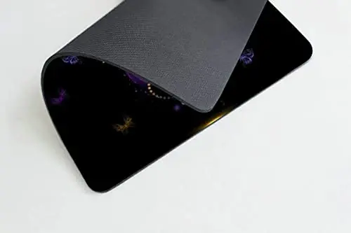 Purple Gold Butterfly Mouse pad Moslashtirilgan sichqoncha uchun rezina taglikli kompyuter noutbuk ofis uchun aksessuarlar - 3