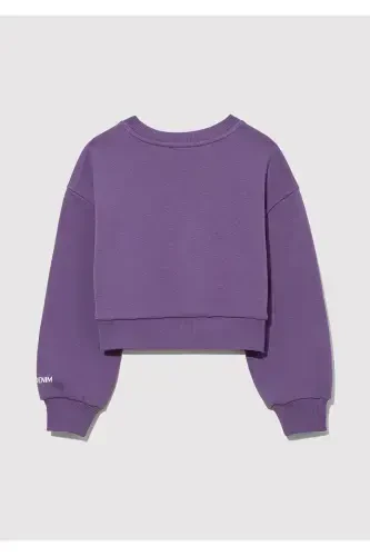 Purple Sweatshirt with M Logo 7s10079-88135 - 3