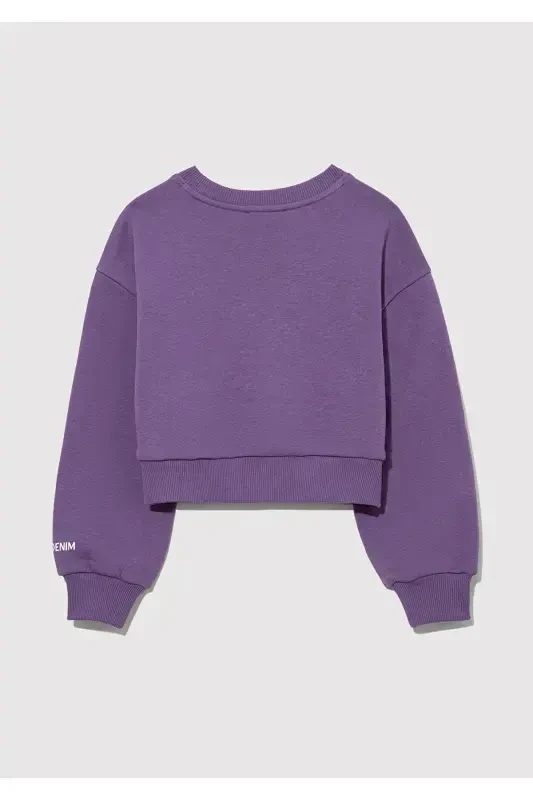 Purple Sweatshirt with M Logo 7s10079-88135 - 3