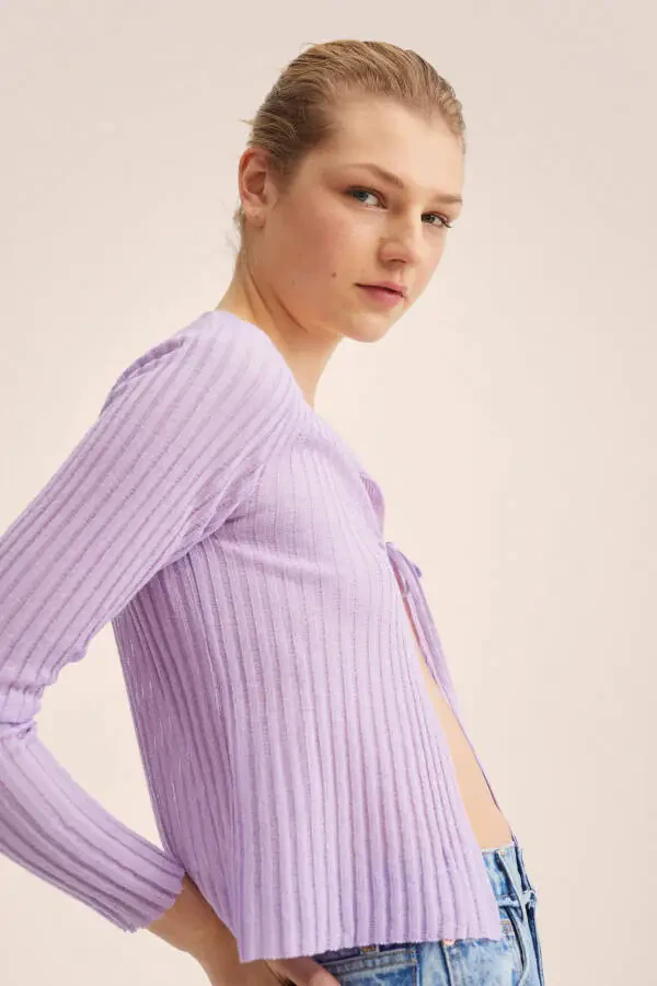 Purple Women's Cardigan 27025805 - 5