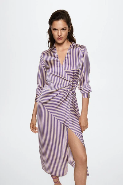 Purple Women's Dress - MANGO (1)