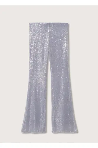 Purple Women's Trousers 37050442-Purple - 3
